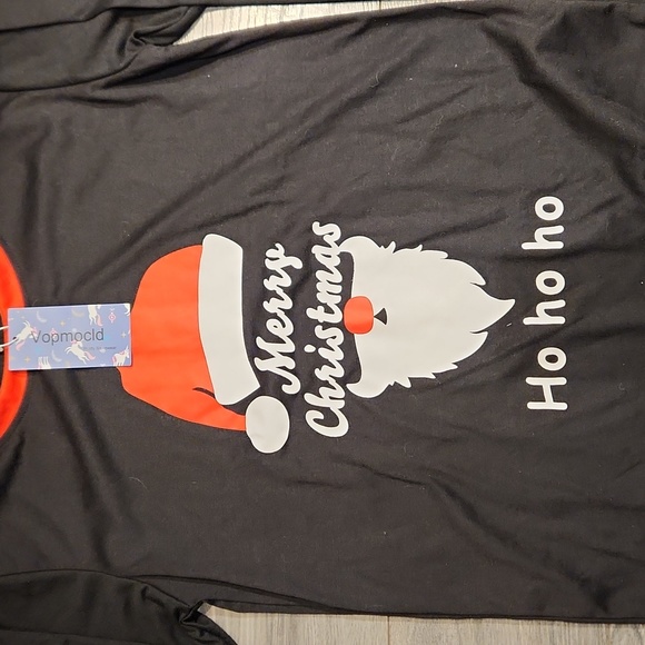 NWT Vopmocld Merry Christmas ho ho ho Women's sz M Sleepwear Top only - Picture 2 of 7